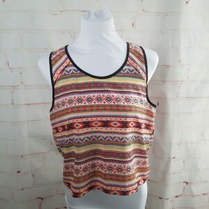 3/$25 Lush button back hi lo tank crop top medium
